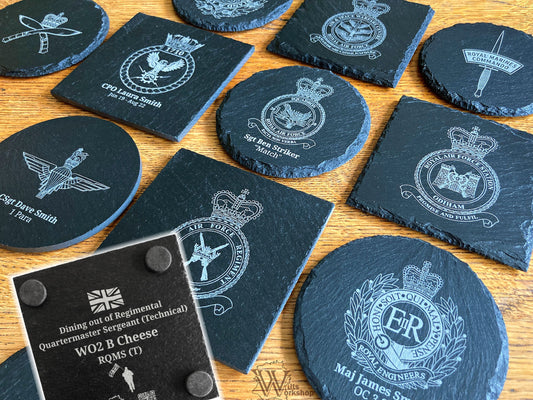 British Military Crest Slate Coasters